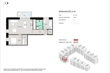 Visual presentation of the listing