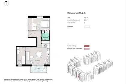 Visual presentation of the listing