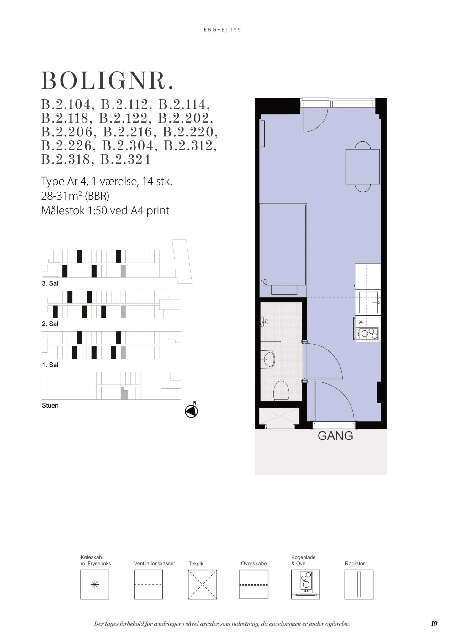 Visual presentation of the listing