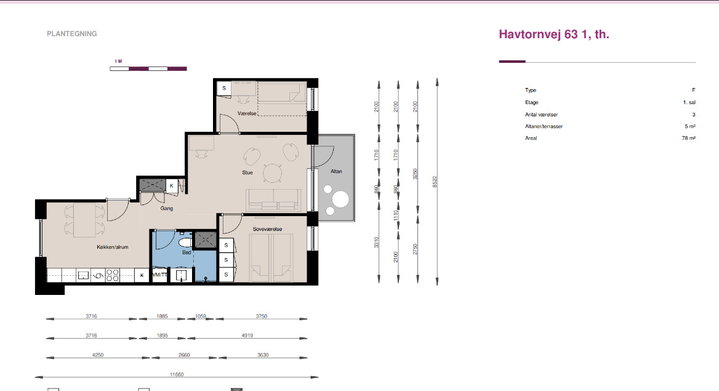 Beautiful 78 m² apartment - Havtornvej, Hedehusene - 0