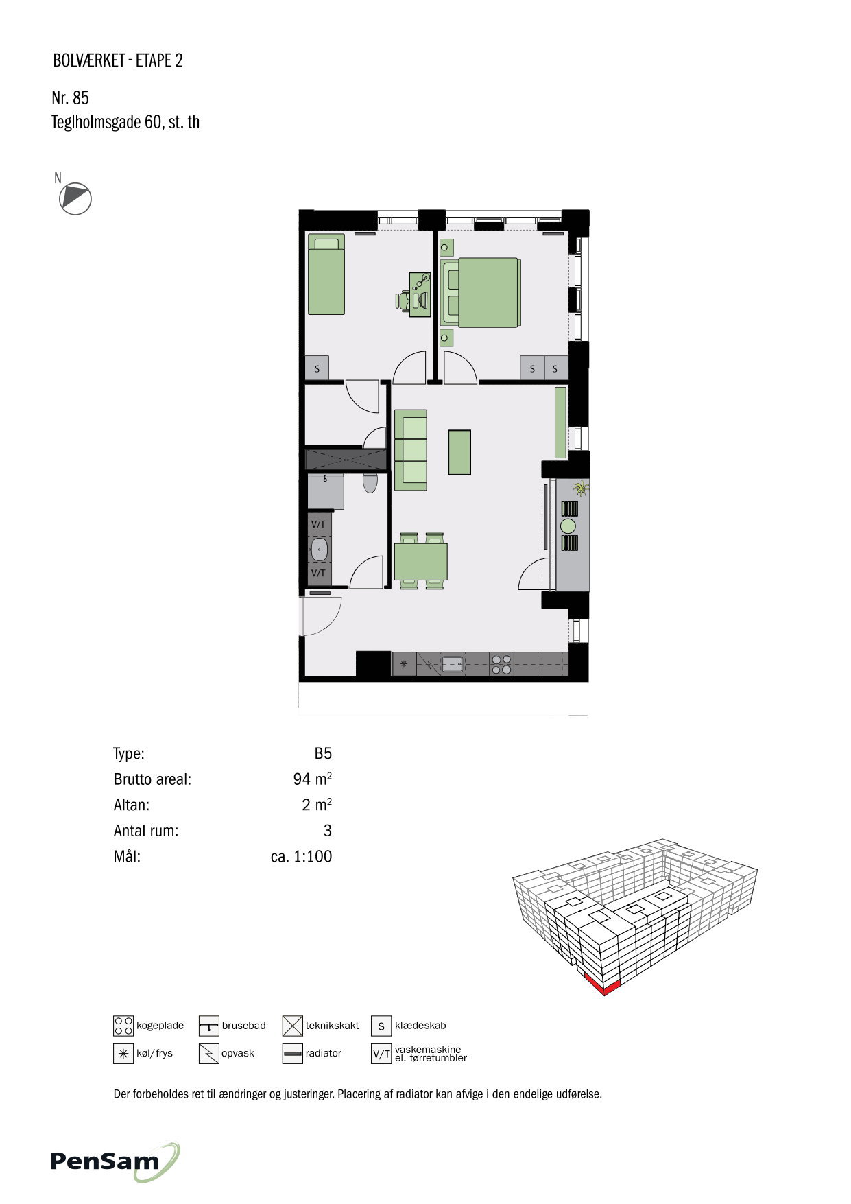 Visual presentation of the listing