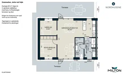 Visual presentation of the listing