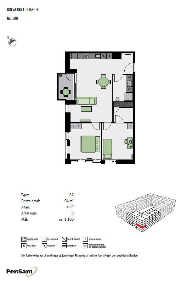 Visual presentation of the listing