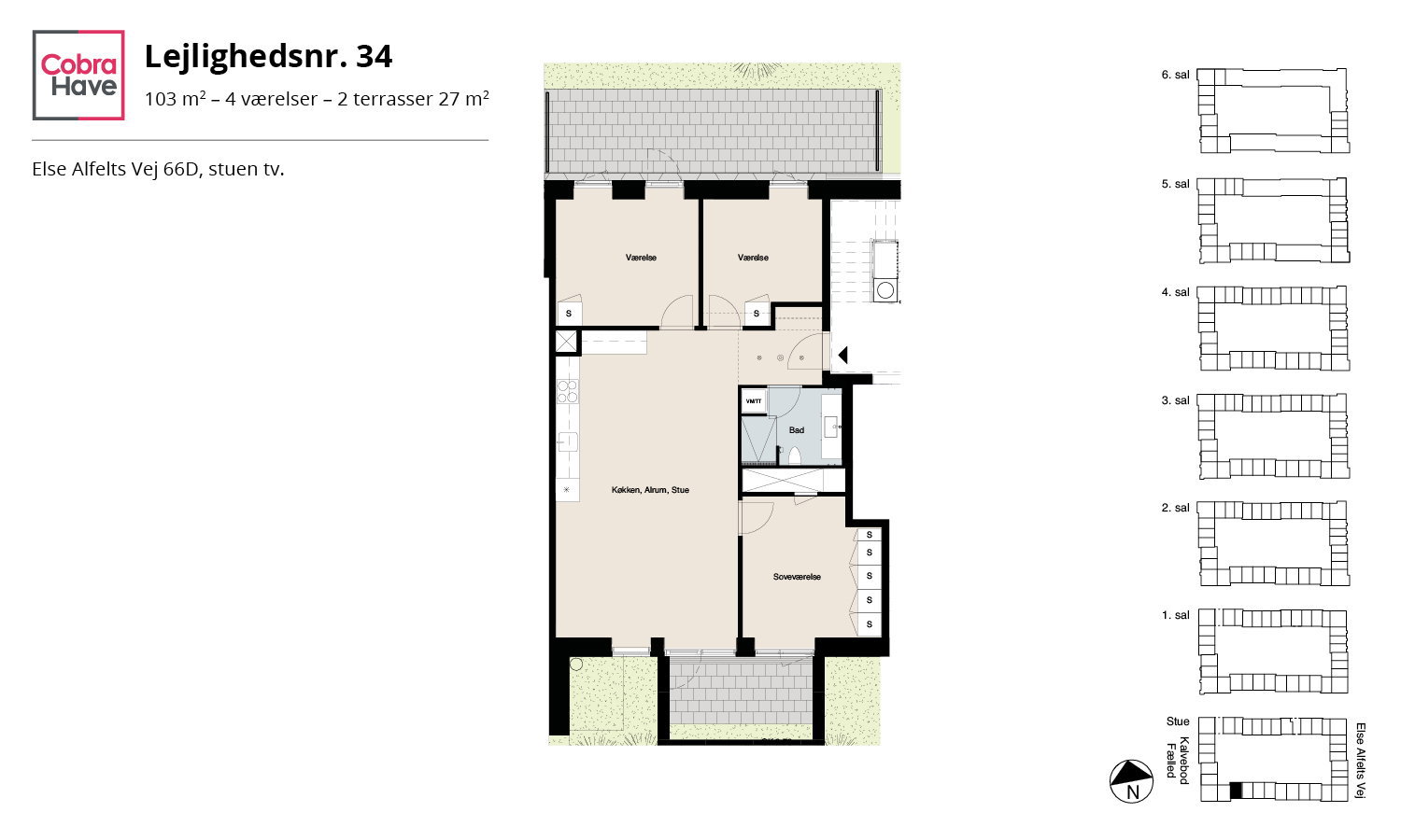Visual presentation of the listing