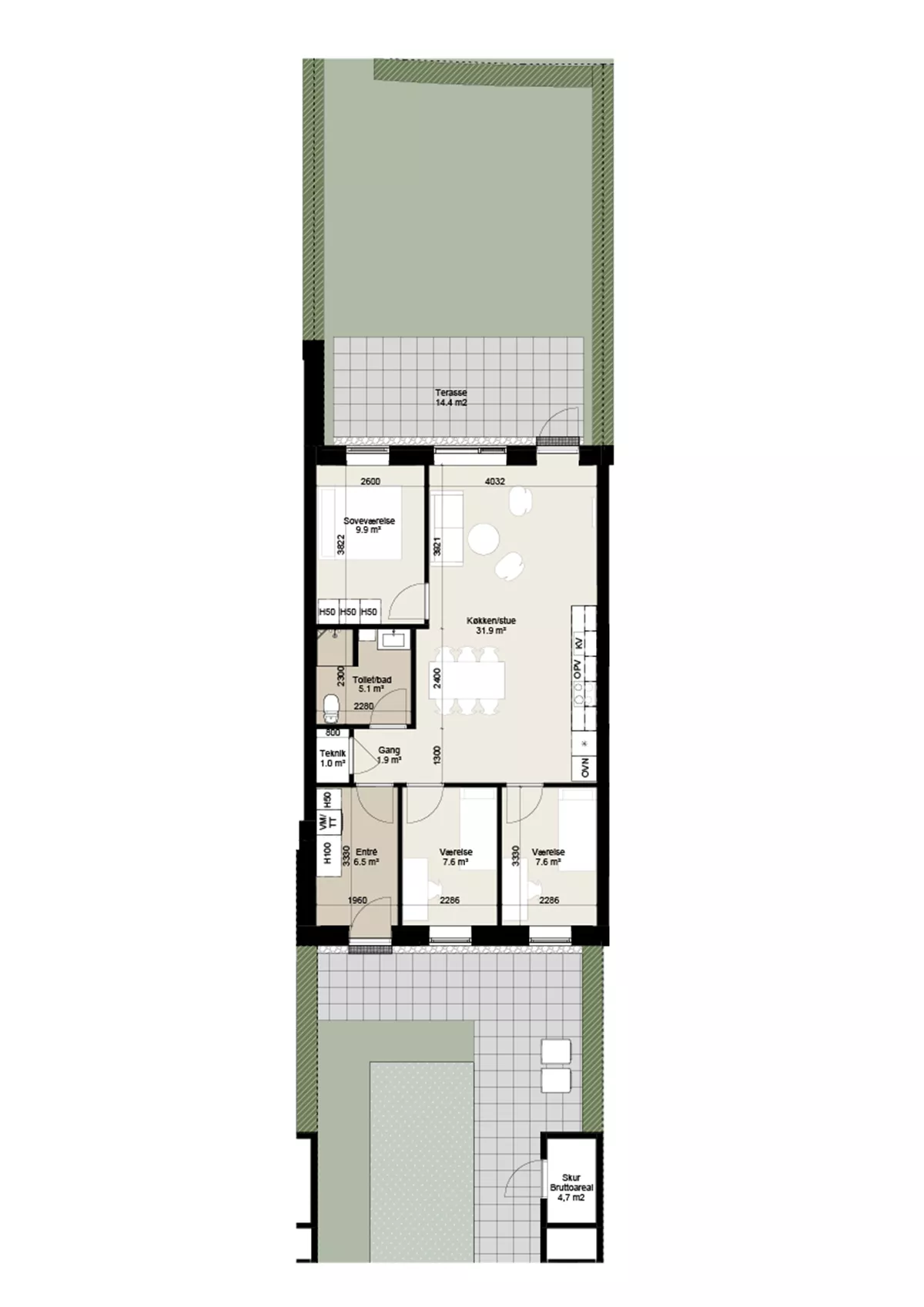 Visual presentation of the listing