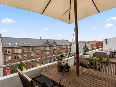 Møbleret 2-værelses penthouse med stor tagterrasse - Nordre Fasanvej, Frederiksberg - 3