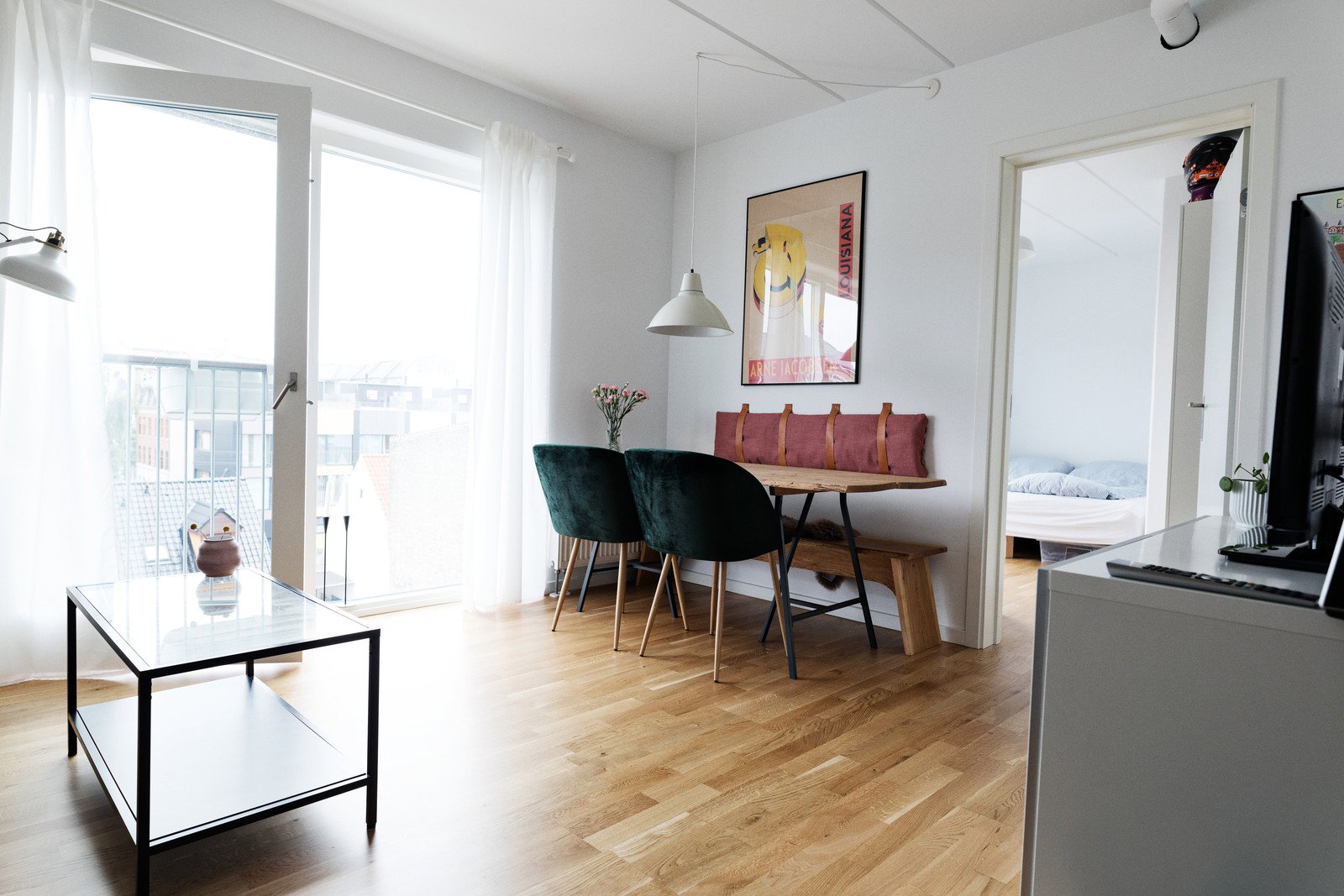 apartment Lys penthouse med fællesfaciliteter og tagterrasse