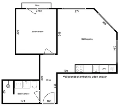 Lys 2-værelses midt i bylivet med altan, elevator og parkering – husdyr tilladt - Borchs Gård, Kolding - 1