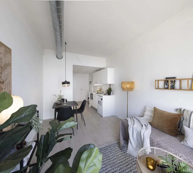 apartment 1-værelses bolig med metro og indkøb tæt på