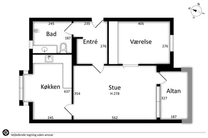 Visual presentation of the listing