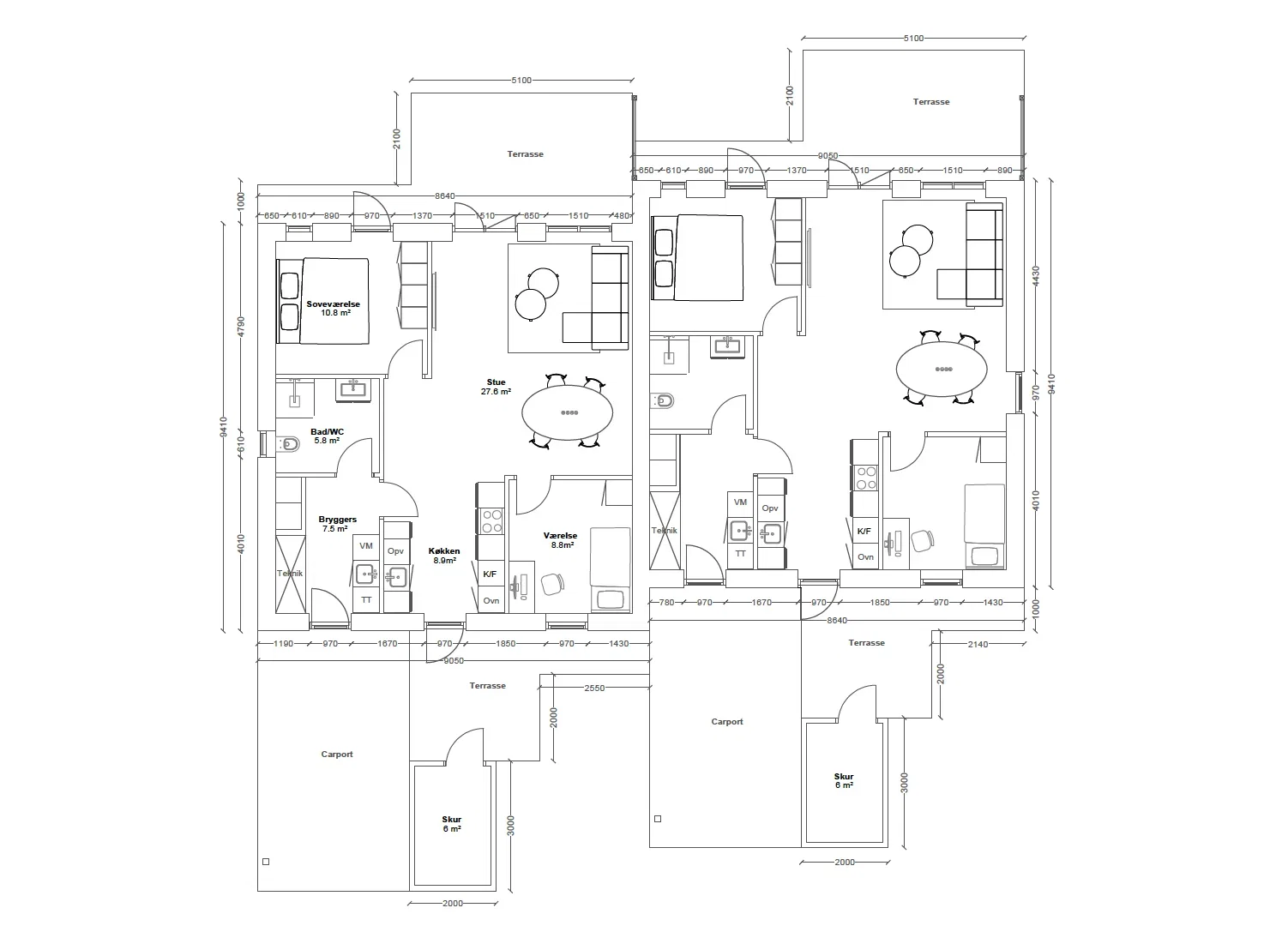 Visual presentation of the listing