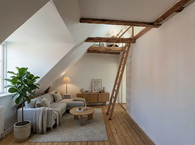 apartment Bright Attic Apartment with Loft and Exposed Beams