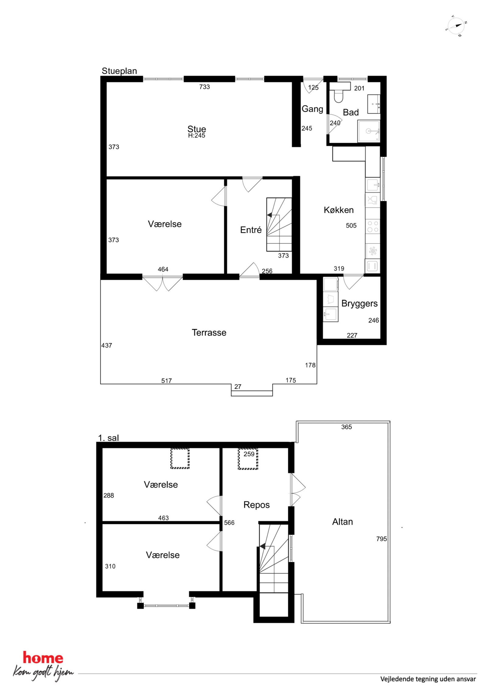 Visual presentation of the listing