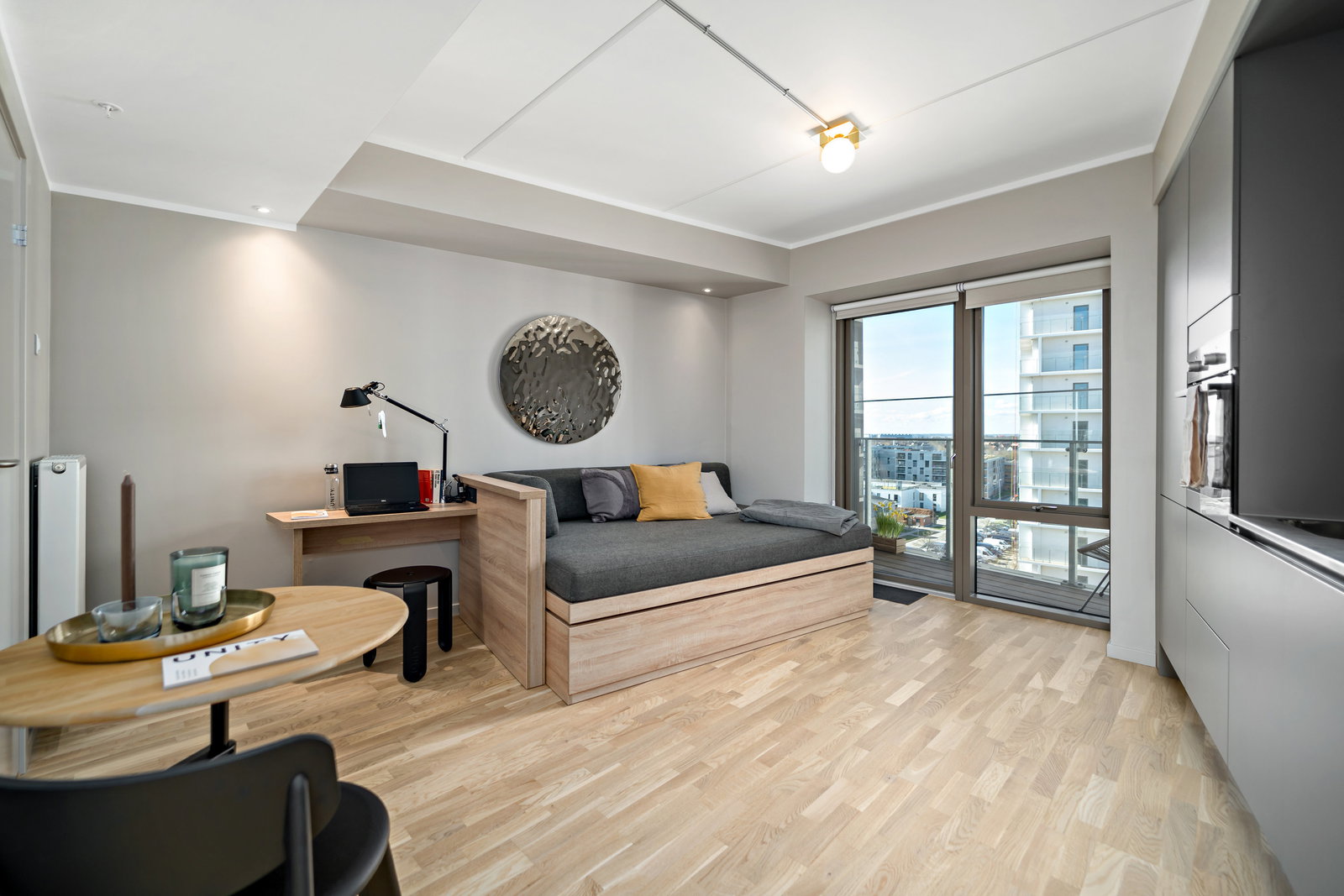 apartment Møbleret 1-værelses lejlighed med altan og fællesfaciliteter