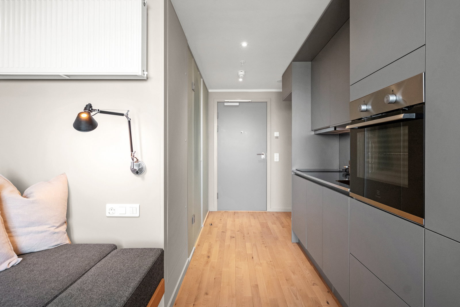 apartment Charmerende 1-værelses med 120 cm seng og altan
