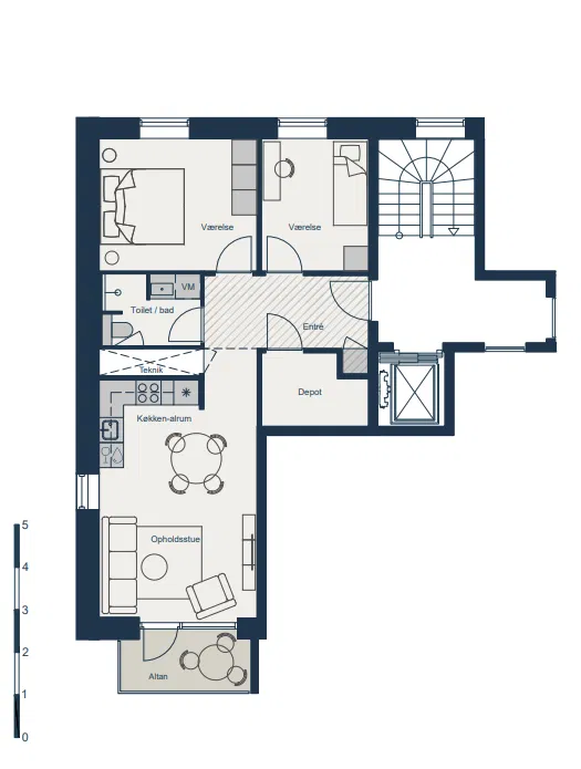 Bright and modern 3-room apartment in Hillerød - Slangerupgade, Hillerød - 0