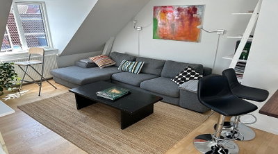 Lys og møbleret penthouse med altan på Amager - Sverrigsgade, København S - 4