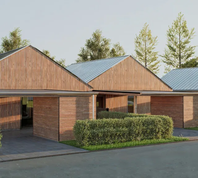 townhouse Modern 3-Room Homes with Private Gardens in Lindved