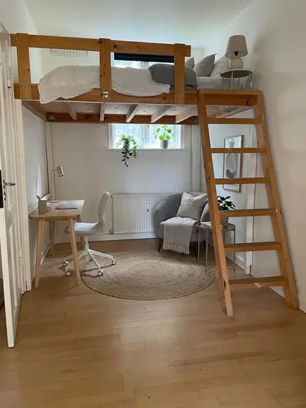 apartment Well-Utilized Apartment with a Loft, Close to City Life and Nature Right Outside