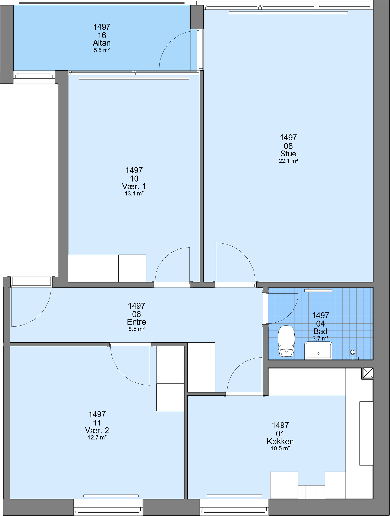 Visual presentation of the listing