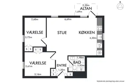 Visual presentation of the listing