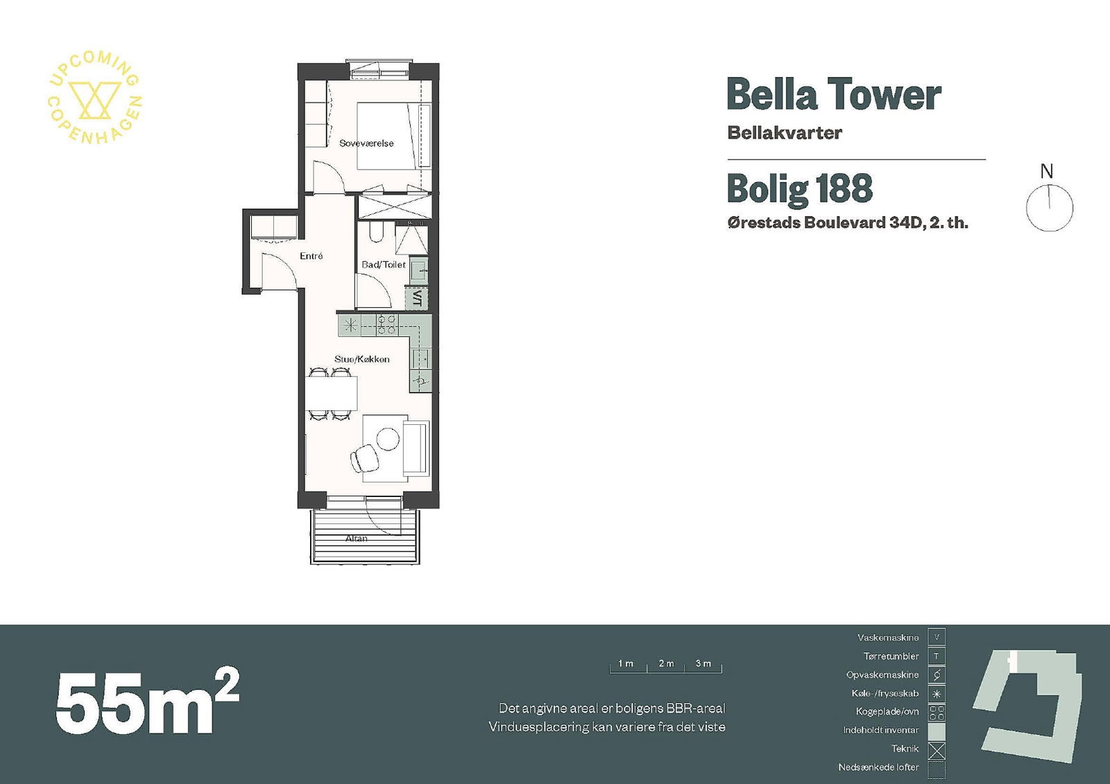apartment Bolig på 55 m²