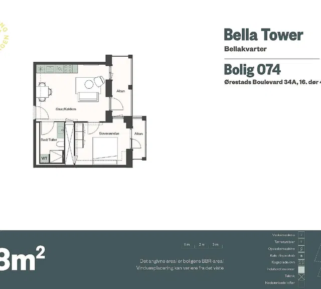 apartment Lovely home of 58 m²