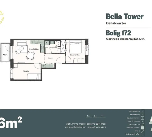 apartment Lovely home of 66 m²