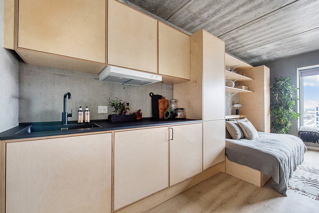 apartment One-room apartment with modern communal amenities in Sluseholmen