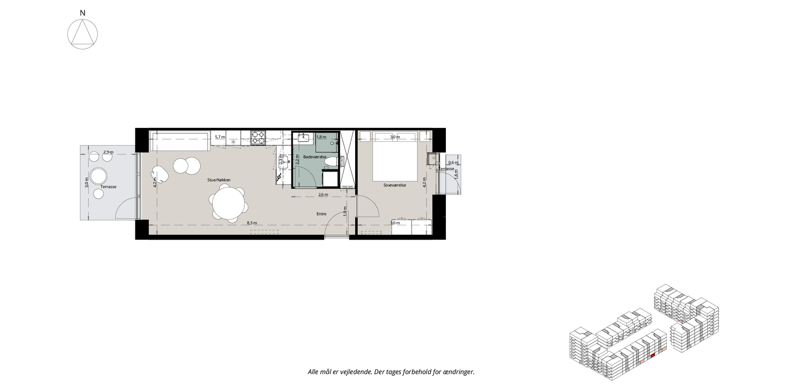 Visual presentation of the listing