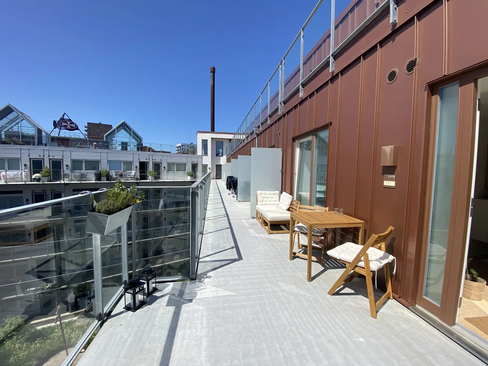 apartment Lys 2-værelsesbolig nær havnefronten