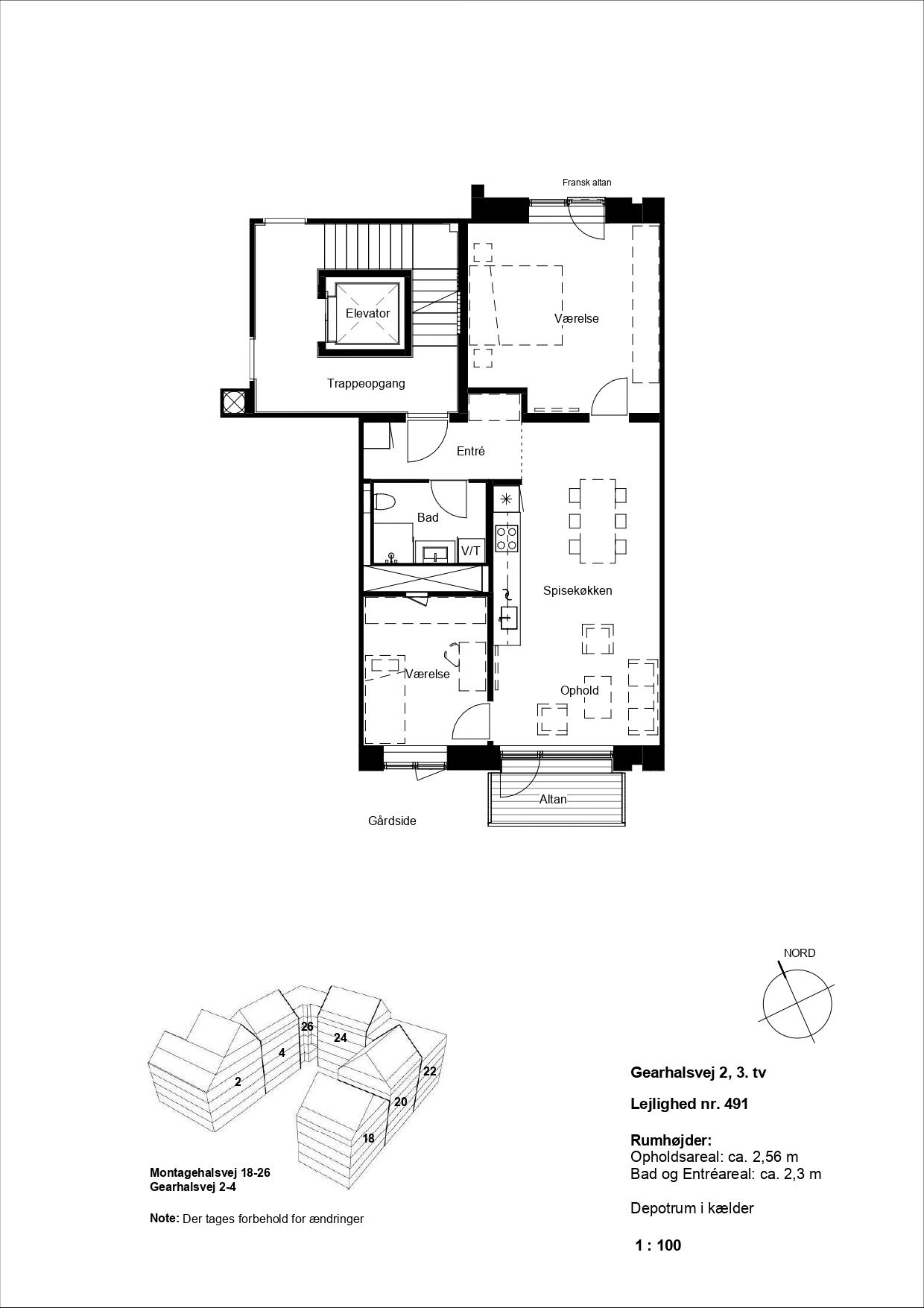 Visual presentation of the listing