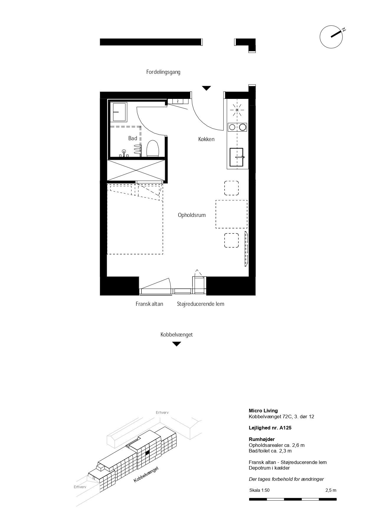Visual presentation of the listing