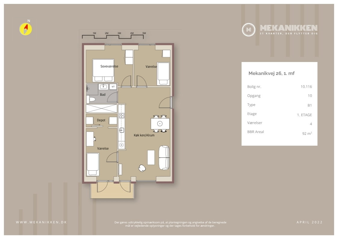 Visual presentation of the listing