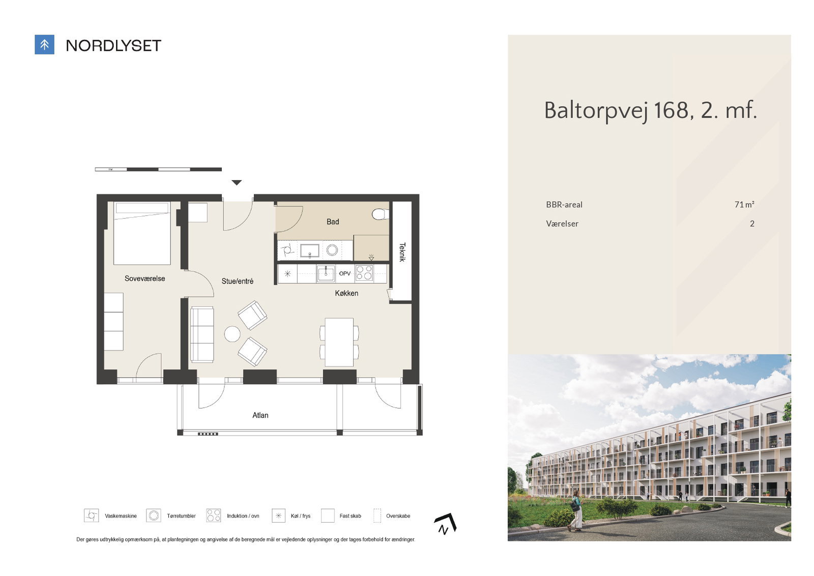 Visual presentation of the listing