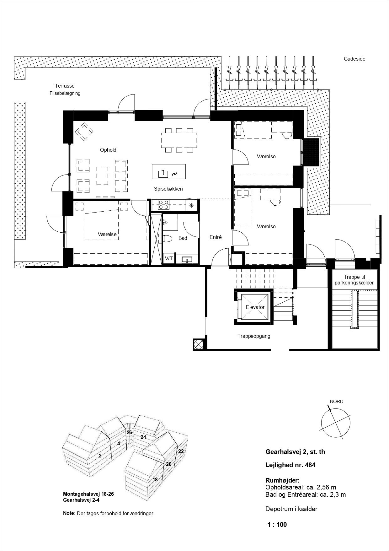 Visual presentation of the listing