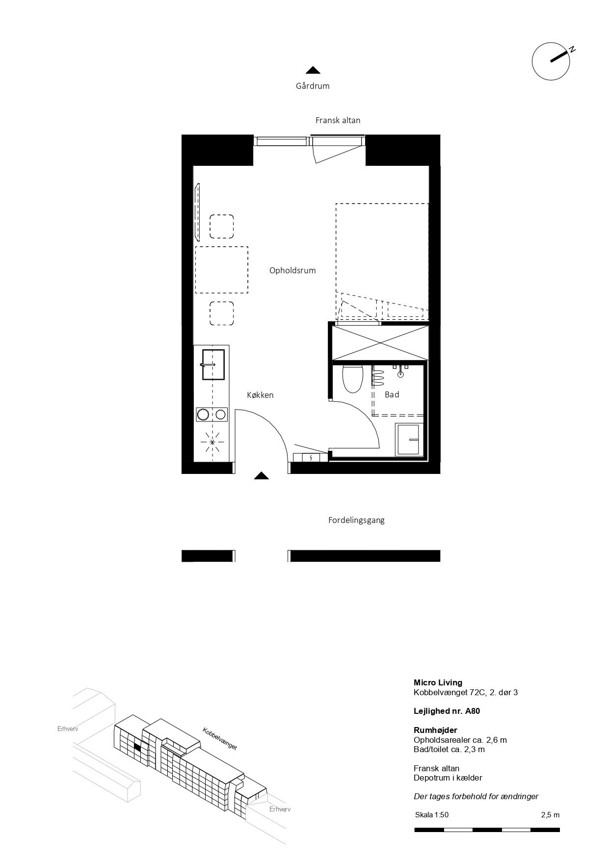 Visual presentation of the listing