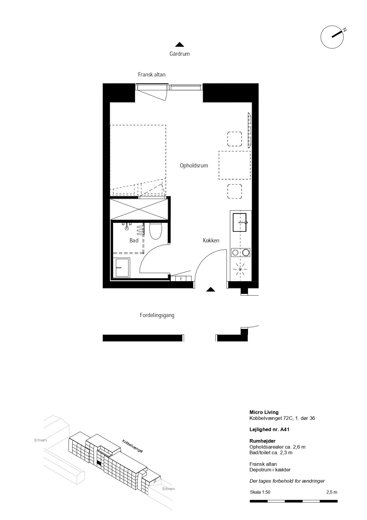 Visual presentation of the listing