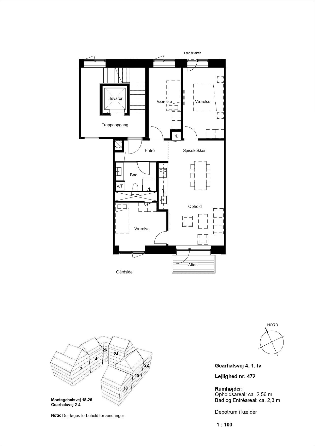 Visual presentation of the listing