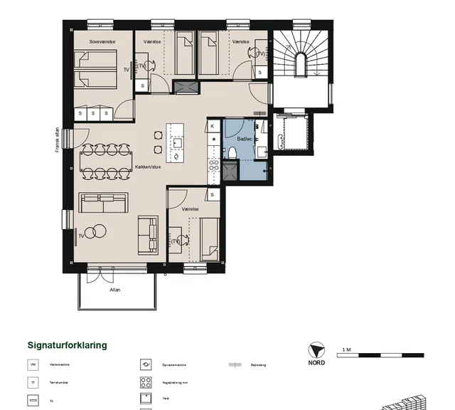 apartment Modern 5-room apartment with private balcony