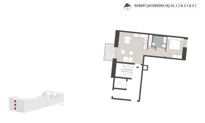 Lækker lejlighed på 65 m2 - Robert Jacobsens Vej, København S - 4