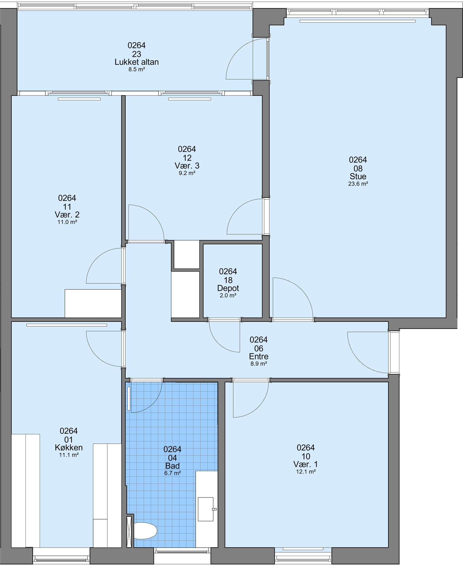 Visual presentation of the listing