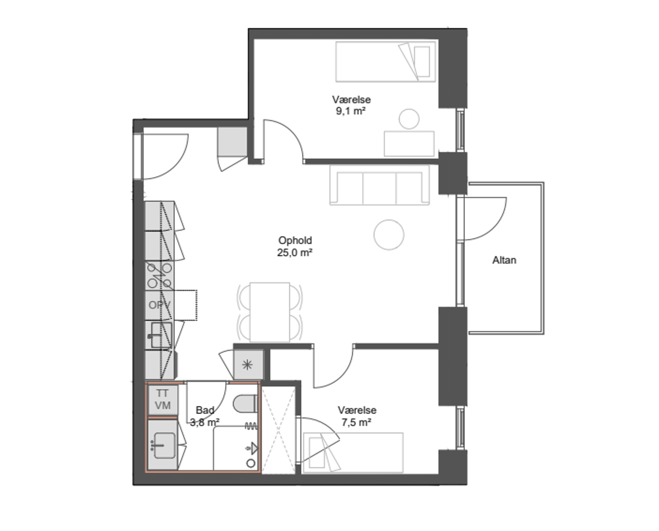 Visual presentation of the listing