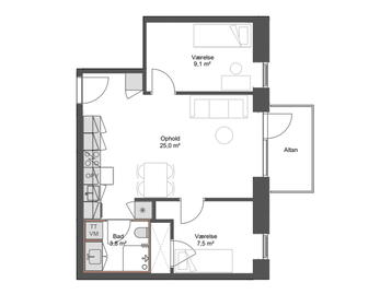 Visual presentation of the listing
