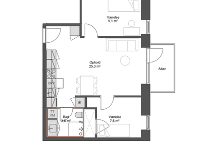 Visual presentation of the listing