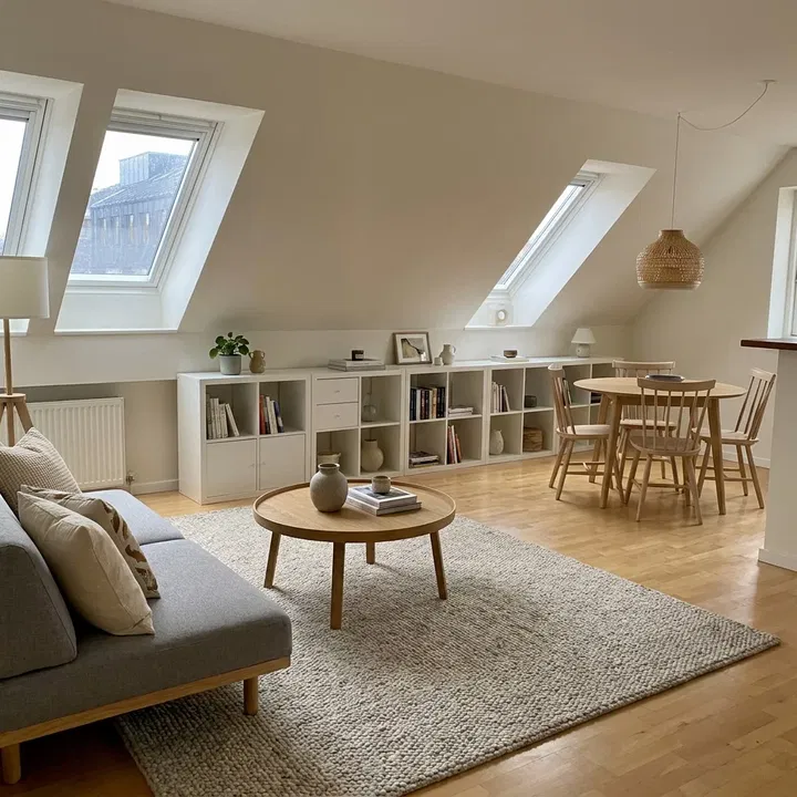 Bright 2-Room Attic Apartment of 69 m² with Large Living Area and Washing Machine - Vendelbopladsen, Hjørring - 4