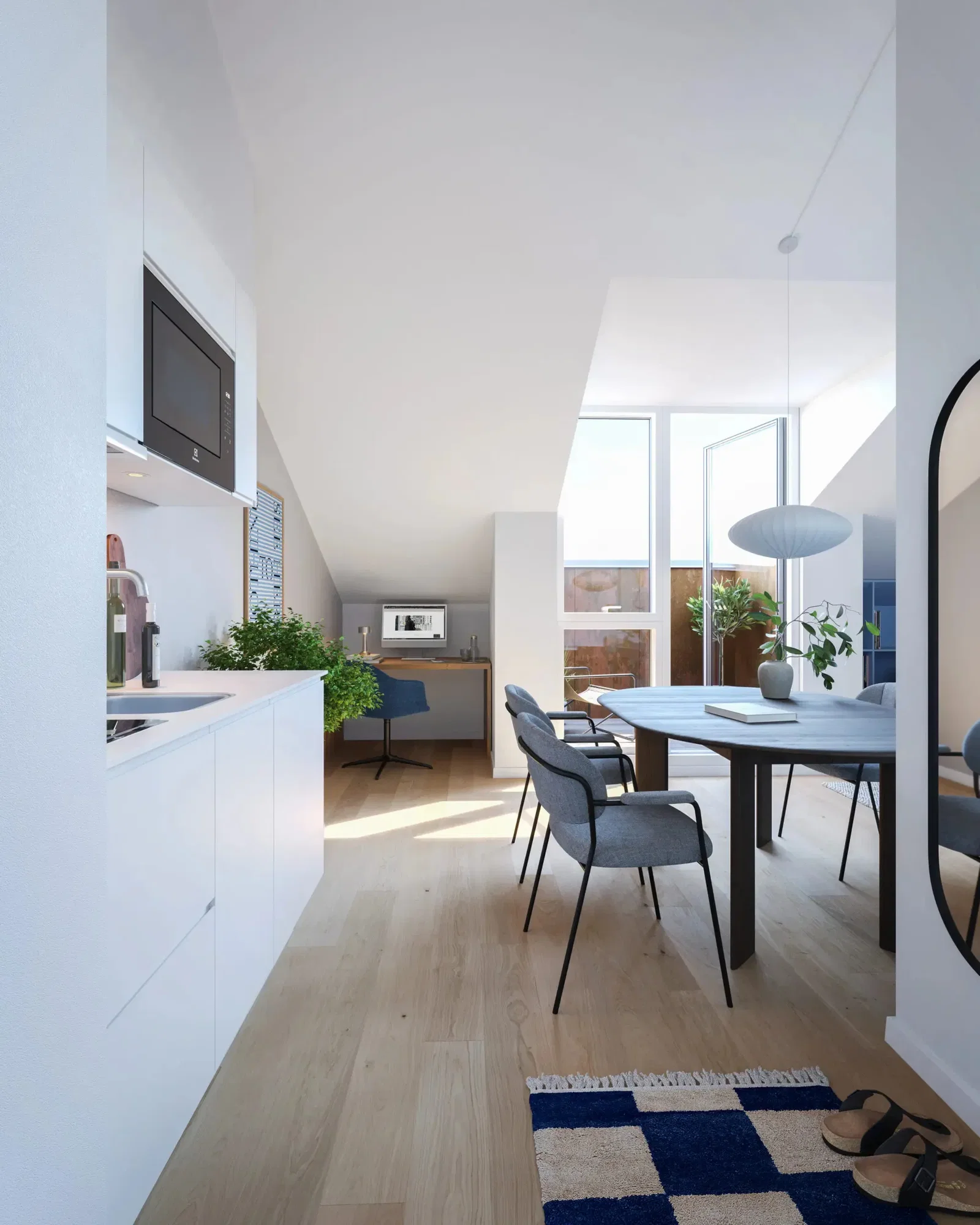 apartment Indflytningsklar 1-værelses studio i Nordvest