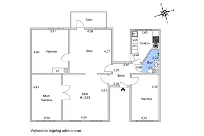 Visual presentation of the listing