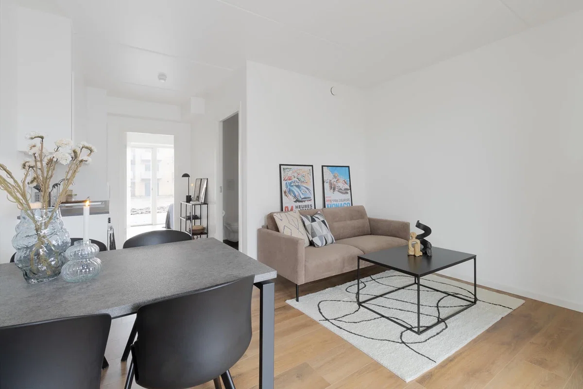 apartment Bright apartment with balcony and open-plan kitchen-living room