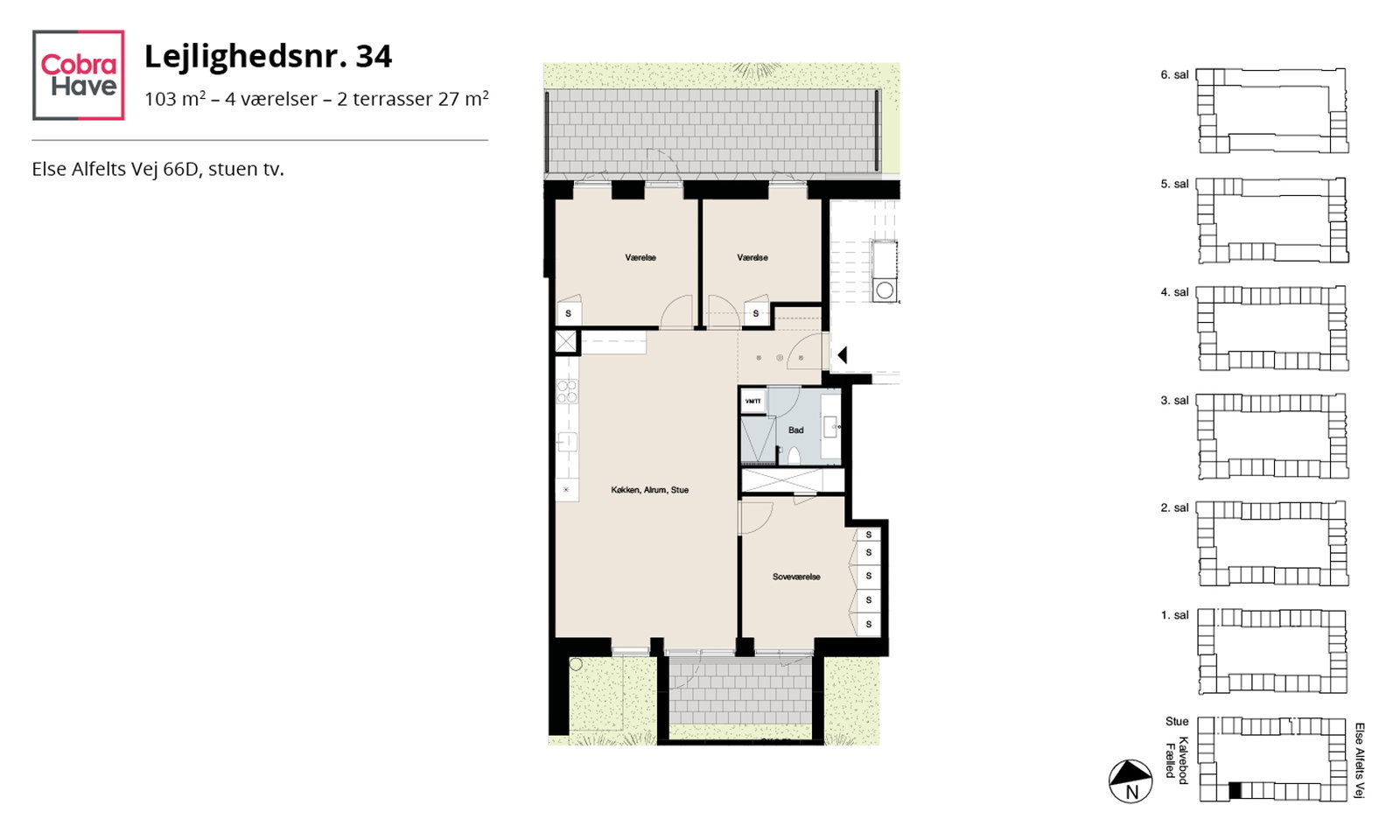 Visual presentation of the listing